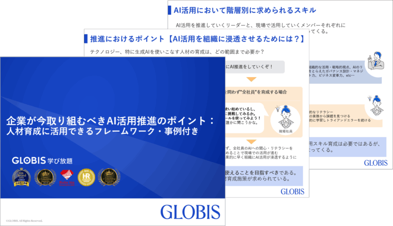 企業が今取り組むべきAI活用推進のポイント:人材育成に活用できるフレームワーク・事例付き